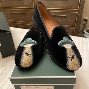Stubbs & Wootton Velvet loafers size 9 NIB